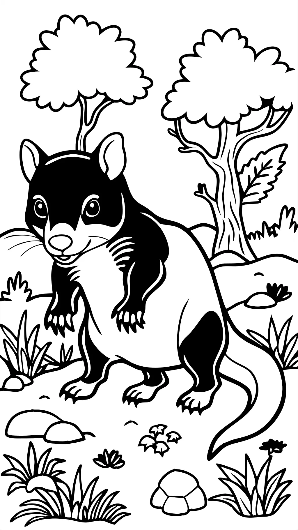 tasmanian devil coloring pages